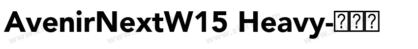 AvenirNextW15 Heavy字体转换